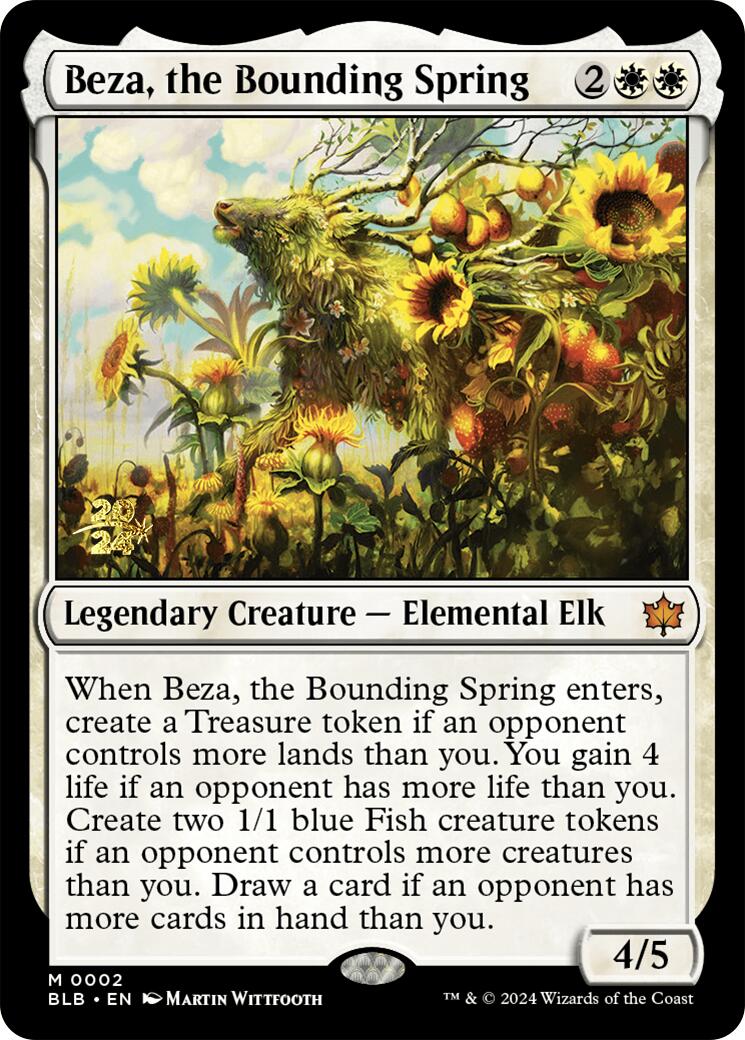 Beza, the Bounding Spring [Bloomburrow Prerelease Promos] | Card Citadel