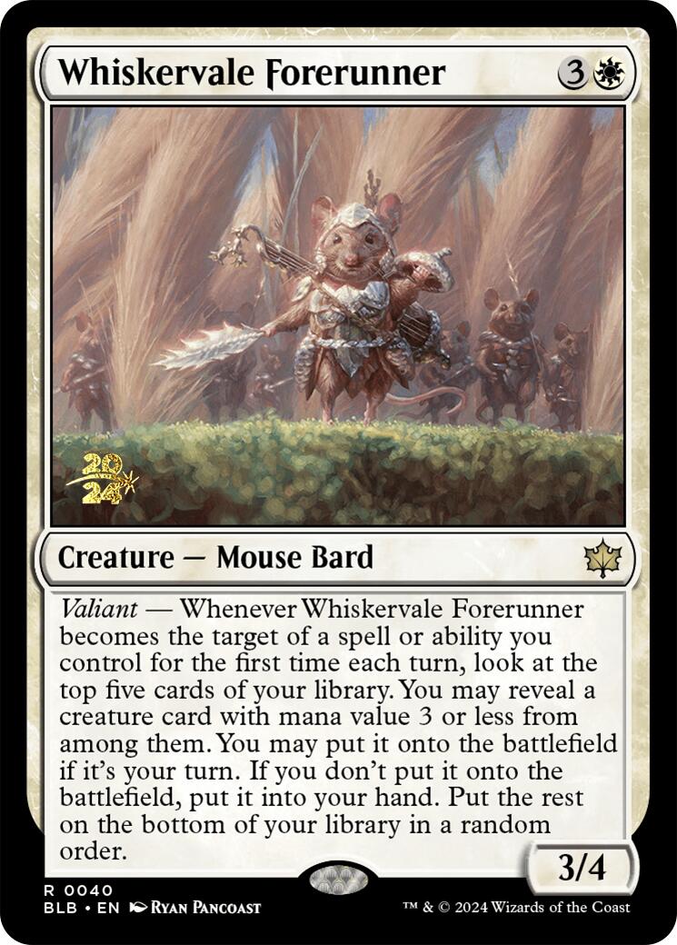 Whiskervale Forerunner [Bloomburrow Prerelease Promos] | Card Citadel