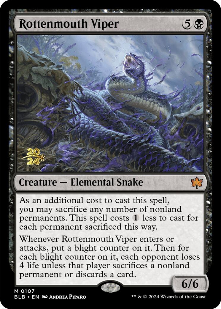 Rottenmouth Viper [Bloomburrow Prerelease Promos] | Card Citadel