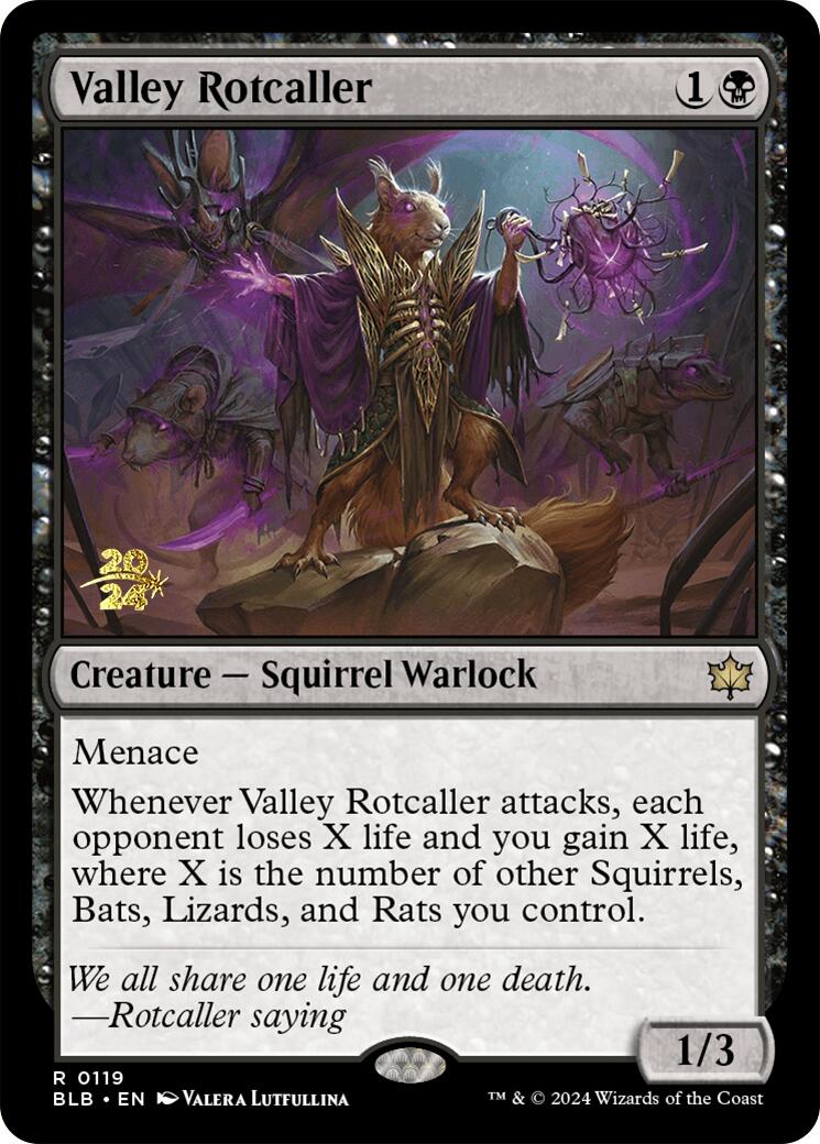 Valley Rotcaller [Bloomburrow Prerelease Promos] | Card Citadel