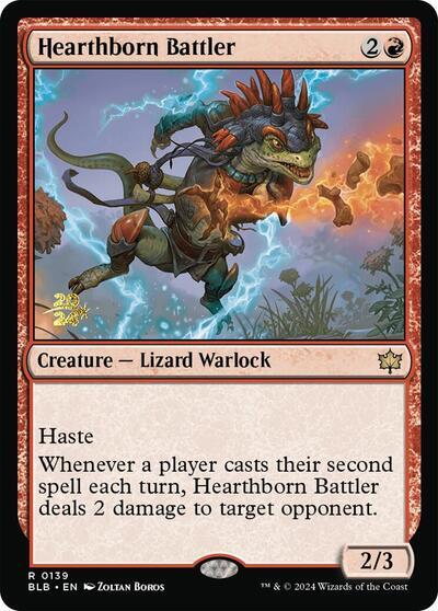 Hearthborn Battler [Bloomburrow Prerelease Promos] | Card Citadel