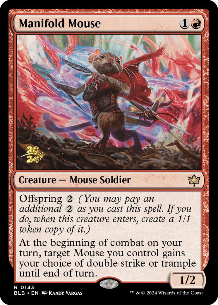 Manifold Mouse [Bloomburrow Prerelease Promos] | Card Citadel