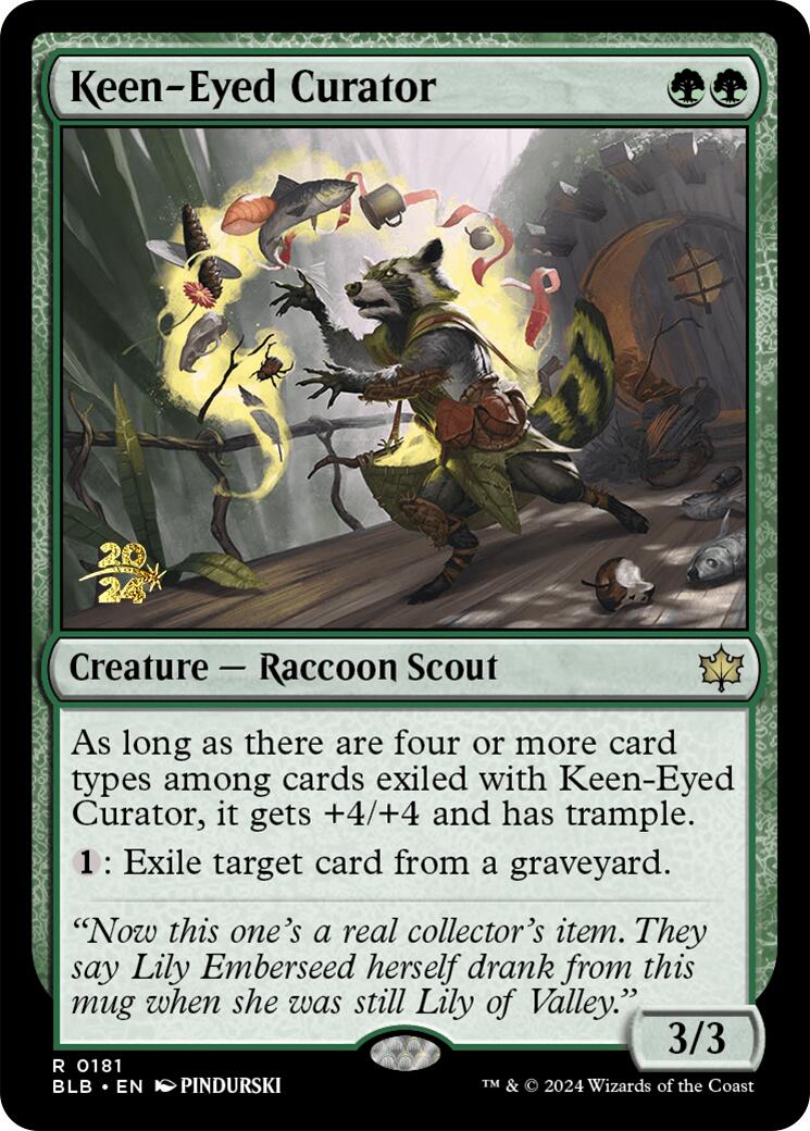 Keen-Eyed Curator [Bloomburrow Prerelease Promos] | Card Citadel