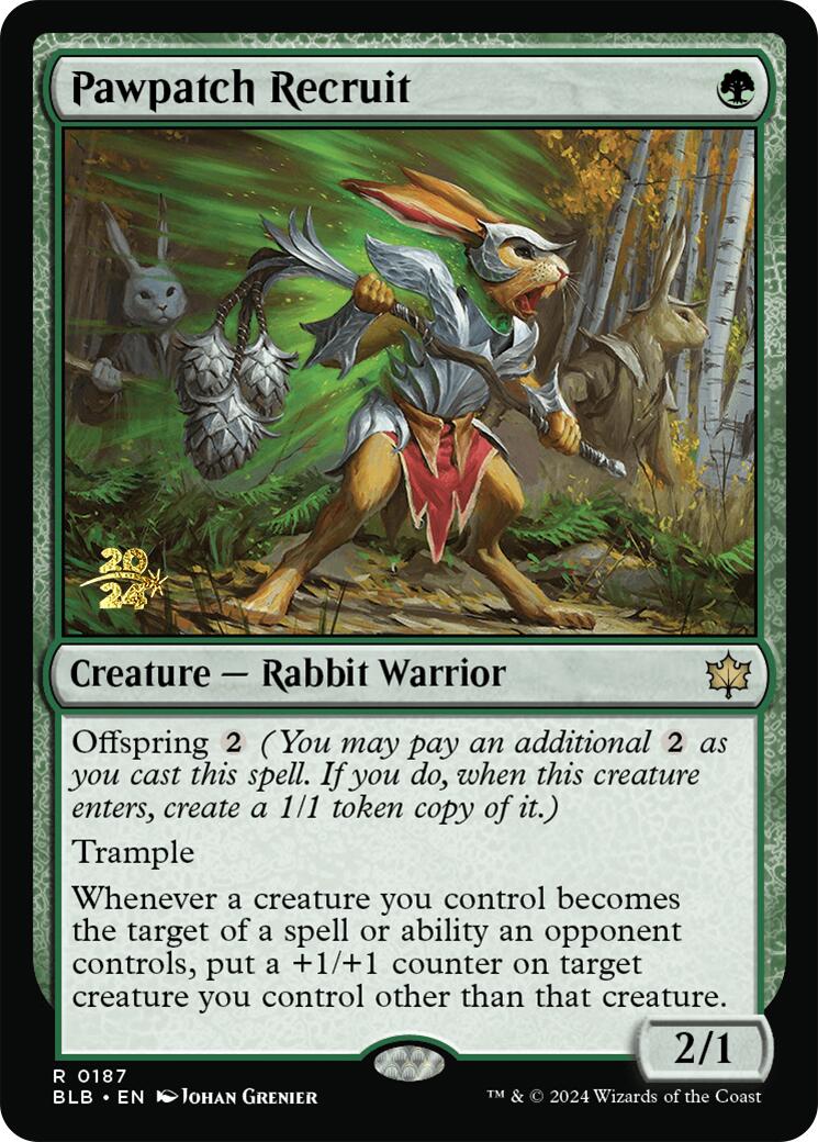 Pawpatch Recruit [Bloomburrow Prerelease Promos] | Card Citadel