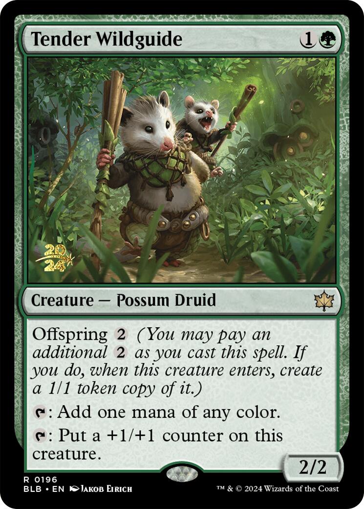 Tender Wildguide [Bloomburrow Prerelease Promos] | Card Citadel