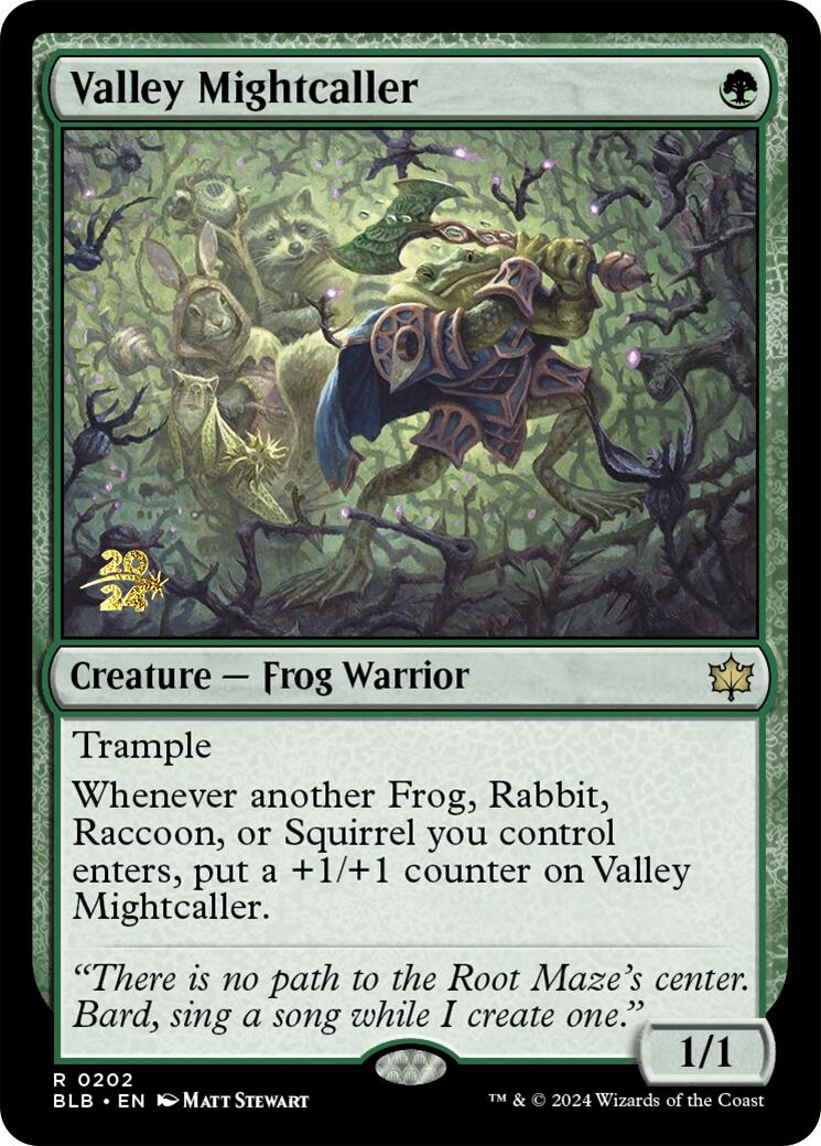 Valley Mightcaller [Bloomburrow Prerelease Promos] | Card Citadel