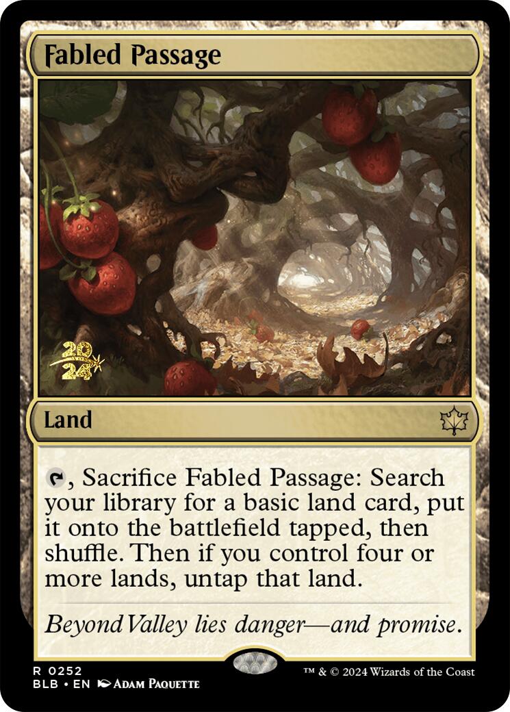 Fabled Passage [Bloomburrow Prerelease Promos] | Card Citadel