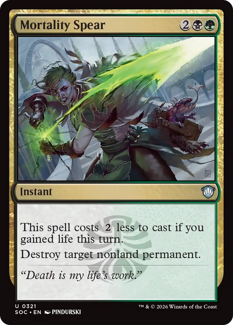 Mortality Spear [Secrets of Strixhaven Commander] | Card Citadel
