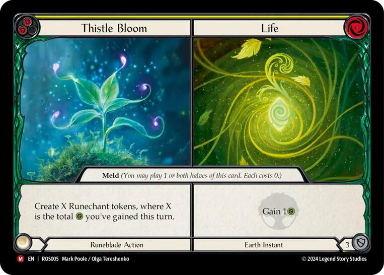 Thistle Bloom // Life [ROS005] (Rosetta)  Rainbow Foil | Card Citadel