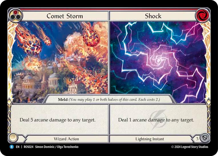 Comet Storm // Shock [ROS024] (Rosetta)  Rainbow Foil | Card Citadel