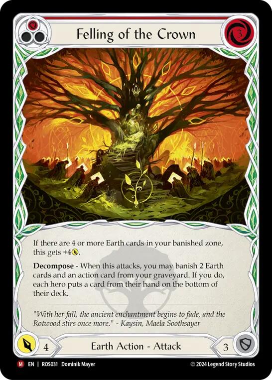 Felling of the Crown [ROS031] (Rosetta)  Rainbow Foil | Card Citadel