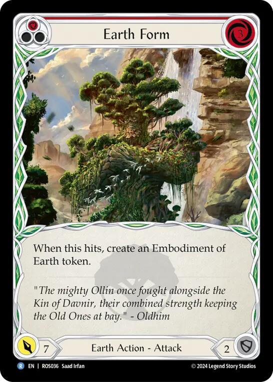 Earth Form (Red) [ROS036] (Rosetta)  Rainbow Foil | Card Citadel