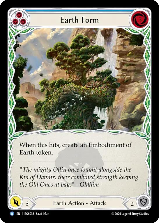 Earth Form (Blue) [ROS038] (Rosetta) | Card Citadel