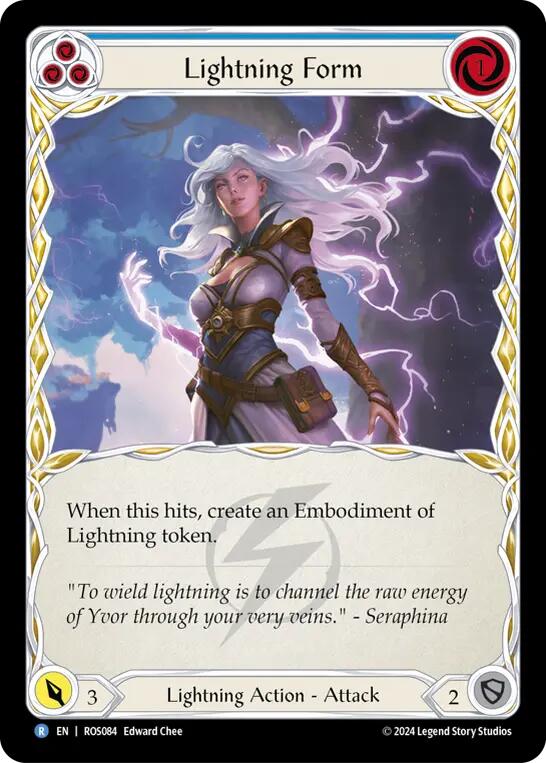 Lightning Form (Blue) [ROS084] (Rosetta)  Rainbow Foil | Card Citadel