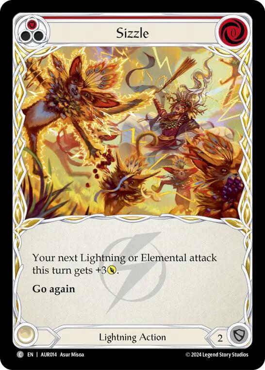 Sizzle (Red) [AUR014] (1st Strike) | Card Citadel