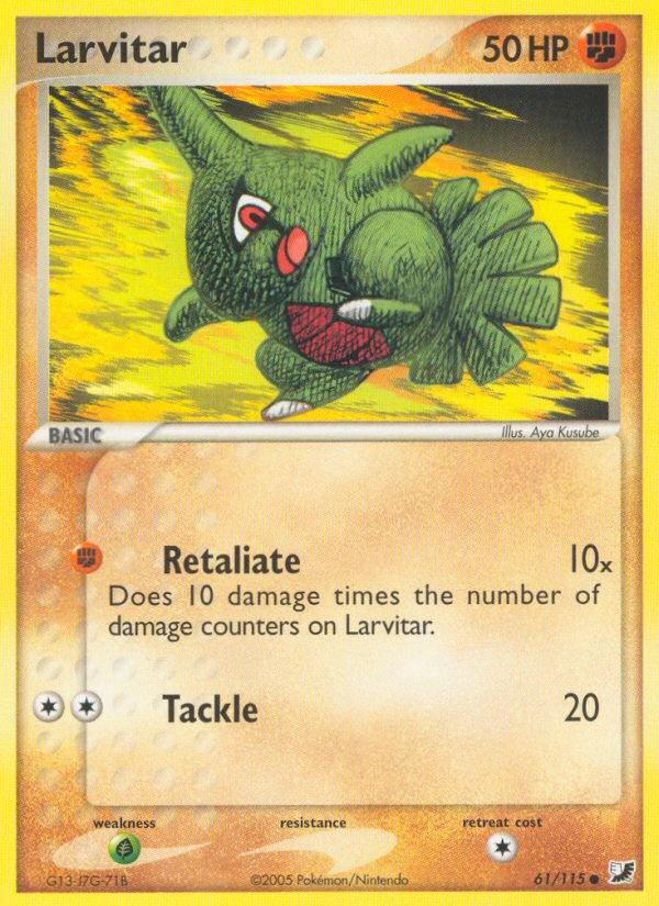 Larvitar (61/115) [EX: Unseen Forces] | Card Citadel