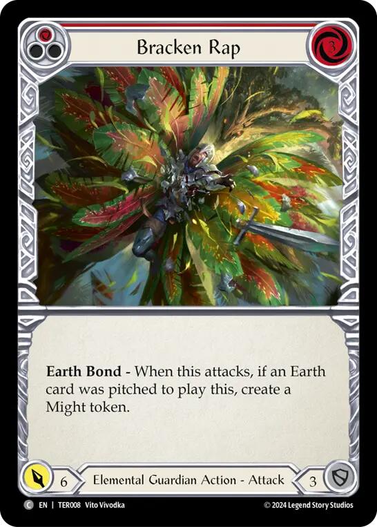 Bracken Rap (Red) [TER008] (1st Strike) | Card Citadel