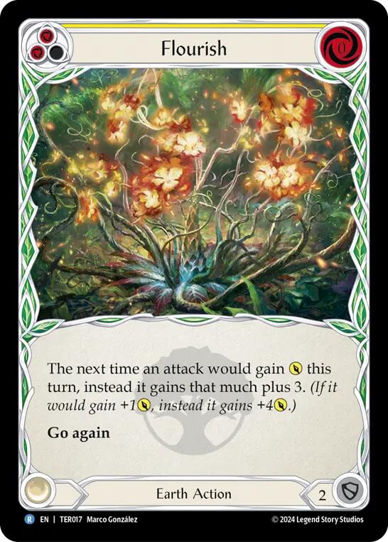 Flourish (Yellow) [TER017] (1st Strike) | Card Citadel