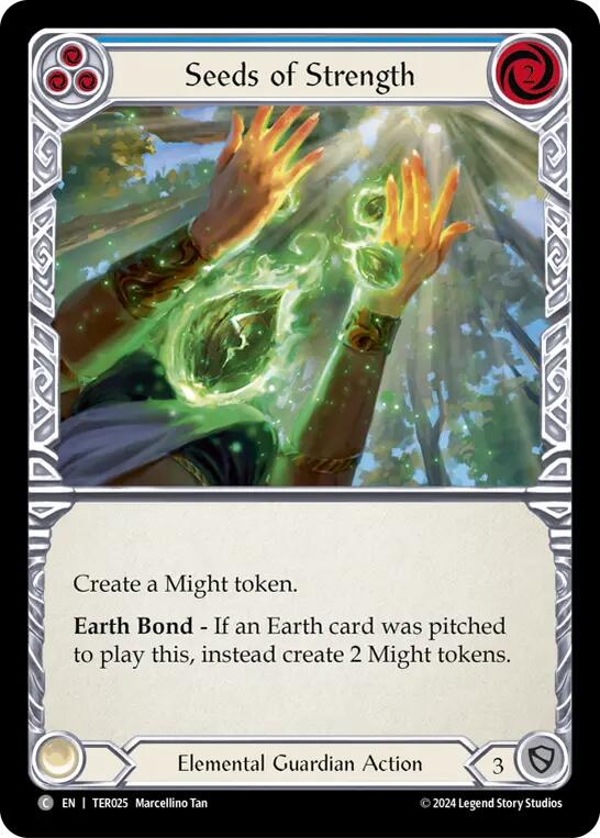 Seeds of Strength (Blue) [TER025] (1st Strike) | Card Citadel