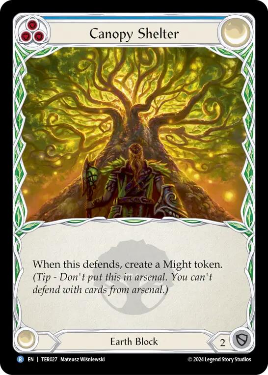 Canopy Shelter (Blue) [TER027] (1st Strike) | Card Citadel