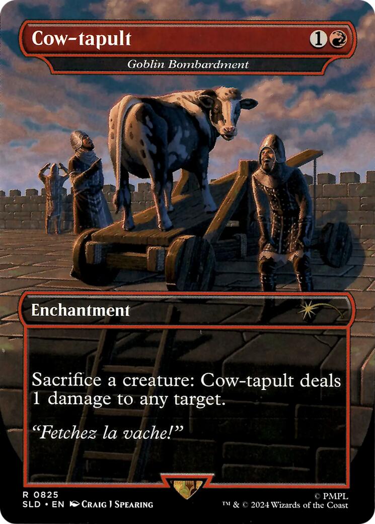 Cow-tapult - Goblin Bombardment [Secret Lair Drop Series] | Card Citadel