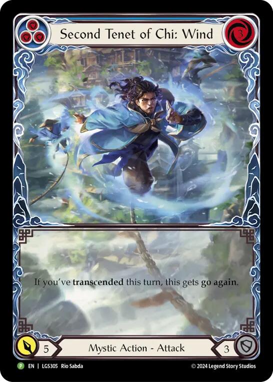 Second Tenet of Chi: Wind [LGS305] (Promo)  Rainbow Foil | Card Citadel