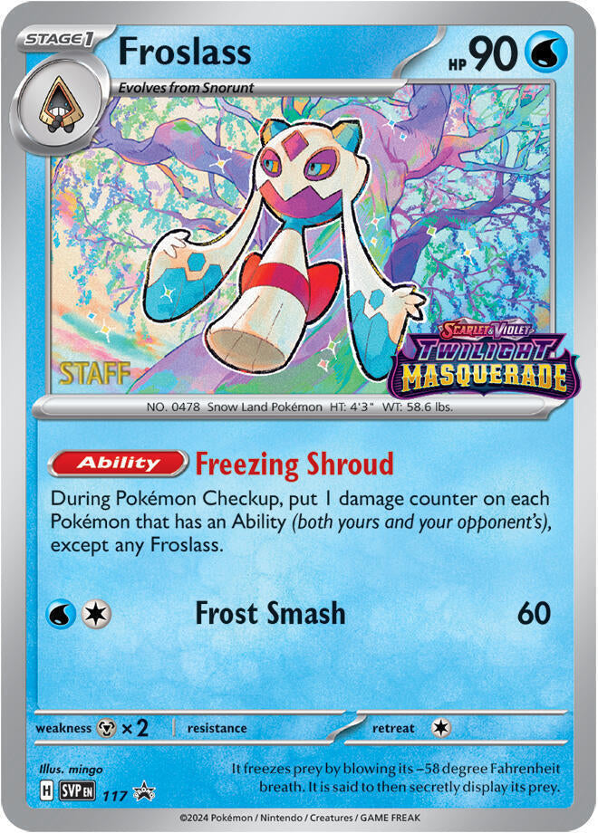 Froslass (117) (Staff) [Scarlet & Violet: Black Star Promos] | Card Citadel