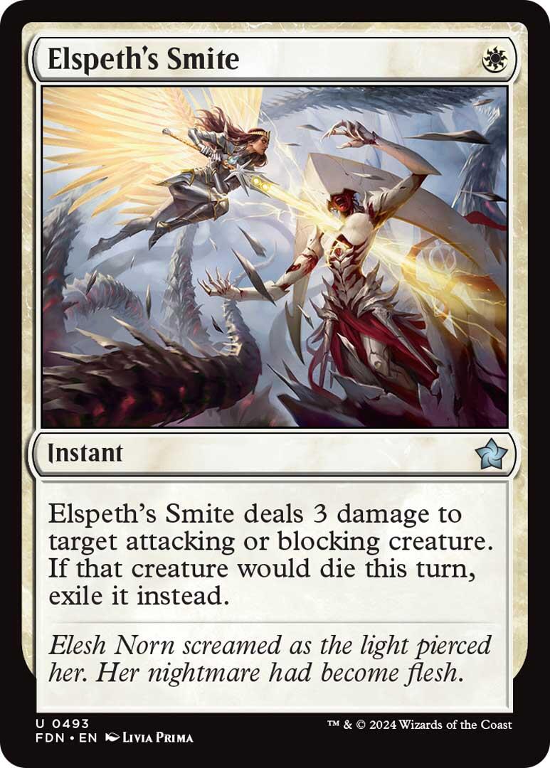 Elspeth's Smite [Foundations] | Card Citadel