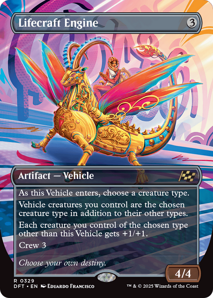 Lifecraft Engine (Borderless) [Aetherdrift] | Card Citadel