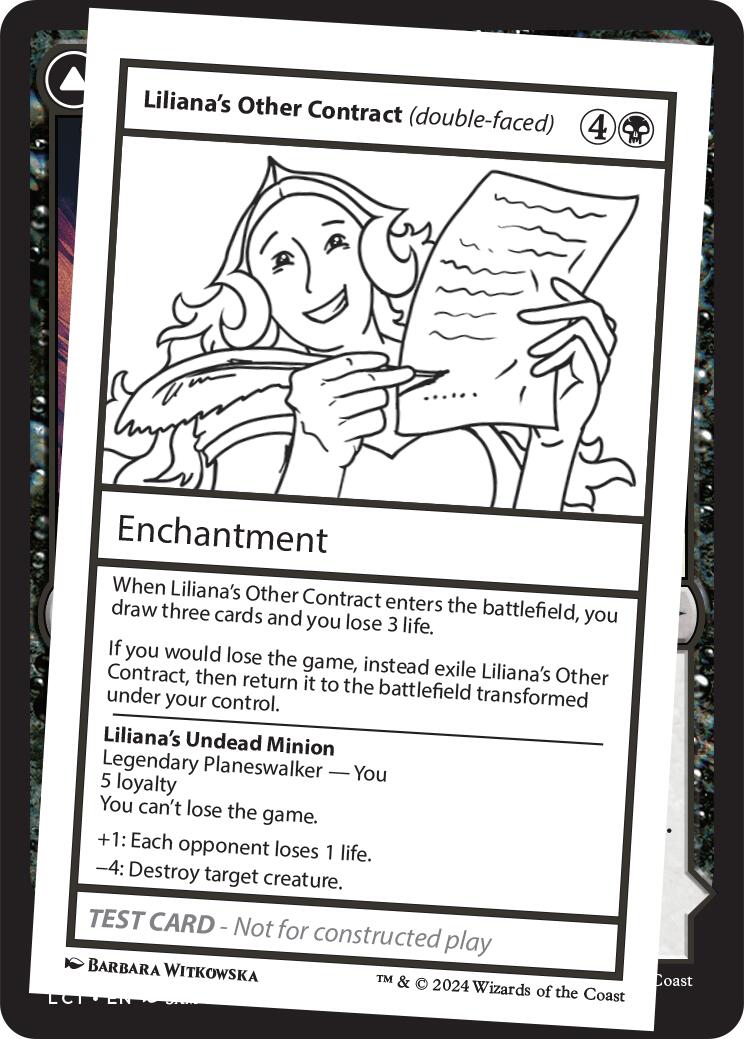 Liliana's Other Contract (double-faced) [Mystery Booster 2 Playtest Cards] | Card Citadel