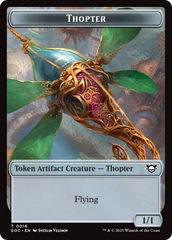 Thopter // Beast (0006) Double-Sided Token [Edge of Eternities Commander Tokens] | Card Citadel