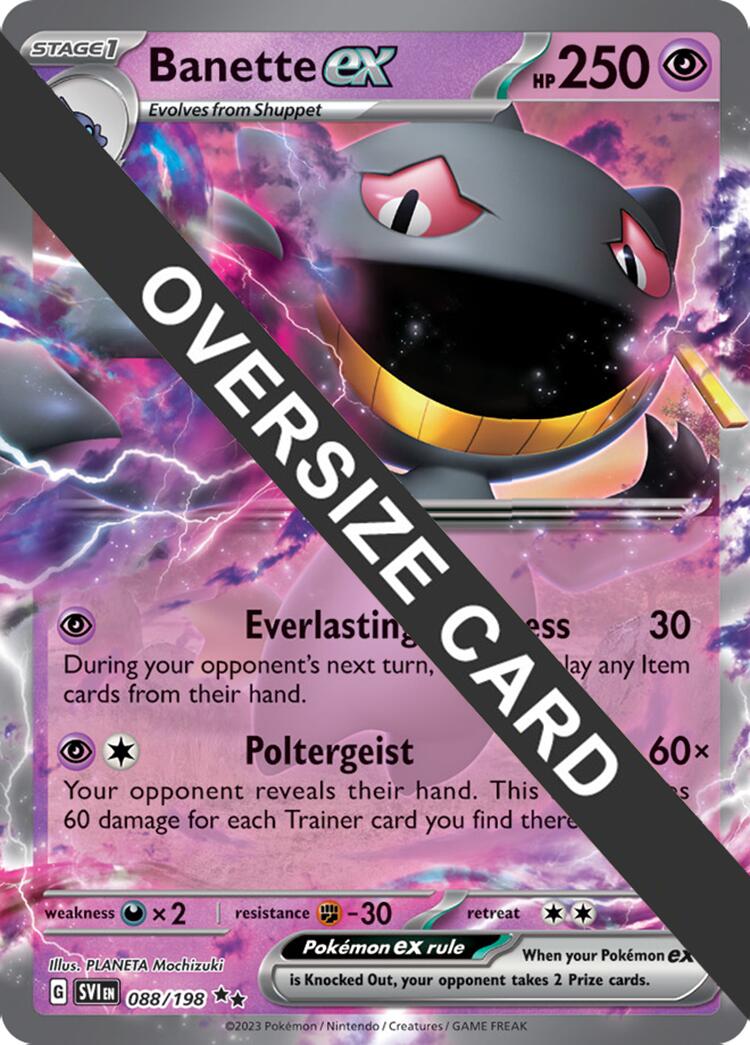 Banette ex (088) (Jumbo Card) [Scarlet & Violet: Black Star Promos] | Card Citadel