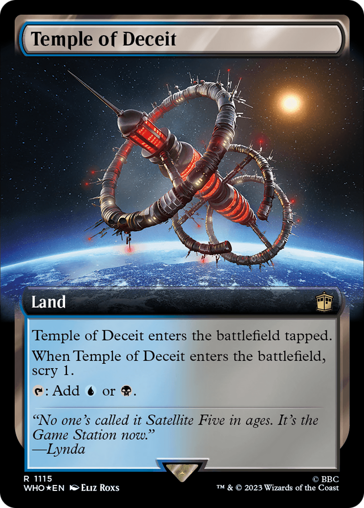 Temple of Deceit (Extended Art) (Surge Foil) [Doctor Who] | Card Citadel