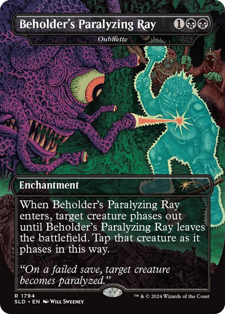 Beholder's Paralyzing Ray - Oubliette [Secret Lair Drop Series] | Card Citadel