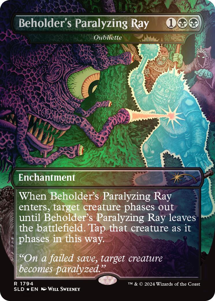 Beholder's Paralyzing Ray - Oubliette (Rainbow Foil) [Secret Lair Drop Series] | Card Citadel