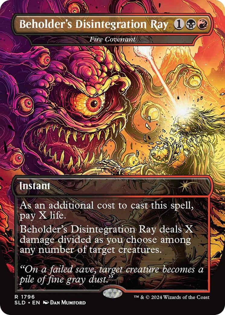 Beholder's Disintegration Ray - Fire Covenant [Secret Lair Drop Series] | Card Citadel