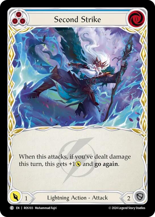 Second Strike (Blue) [ROS103] (Rosetta) | Card Citadel