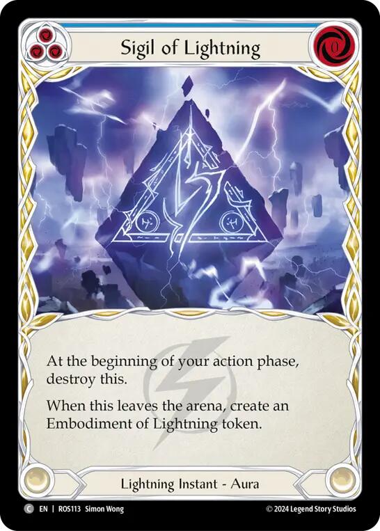 Sigil of Lightning [ROS113] (Rosetta) | Card Citadel