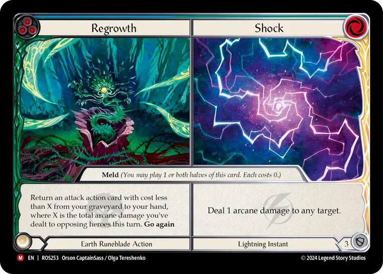 Regrowth // Shock [ROS253] (Rosetta)  Rainbow Foil | Card Citadel