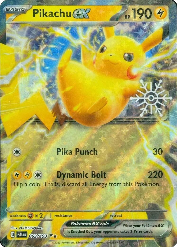 Pikachu ex (063/193) (Holiday Calendar) [Miscellaneous Cards] | Card Citadel