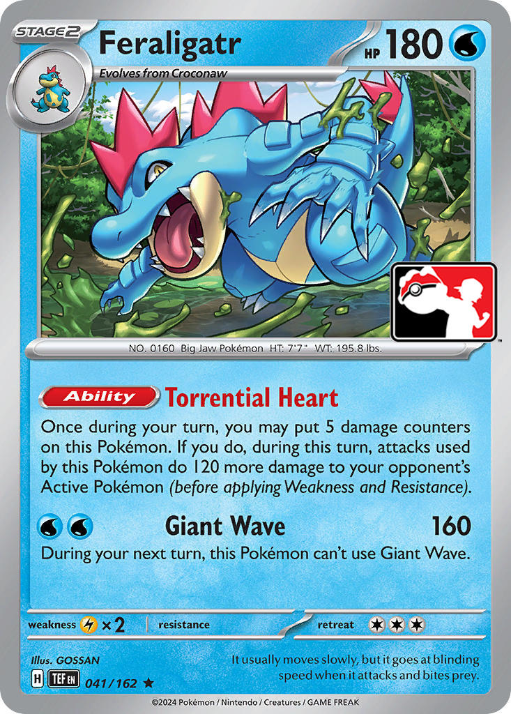 Feraligatr (041/162) [Prize Pack Series Five] | Card Citadel