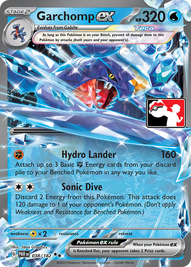 Garchomp ex (038/182) [Prize Pack Series Five] | Card Citadel