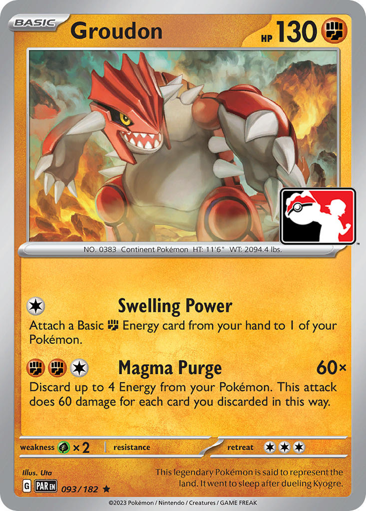 Groudon (093/182) [Prize Pack Series Five] | Card Citadel