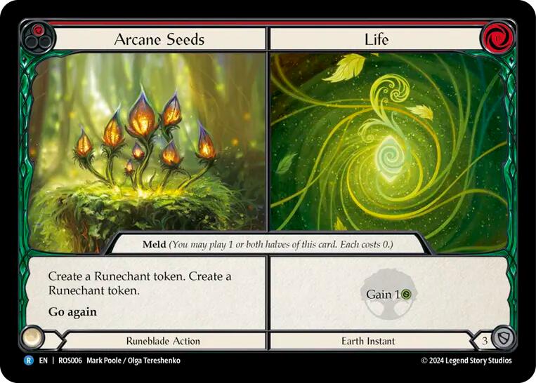 Arcane Seeds // Life [ROS006] (Rosetta)  Rainbow Foil | Card Citadel