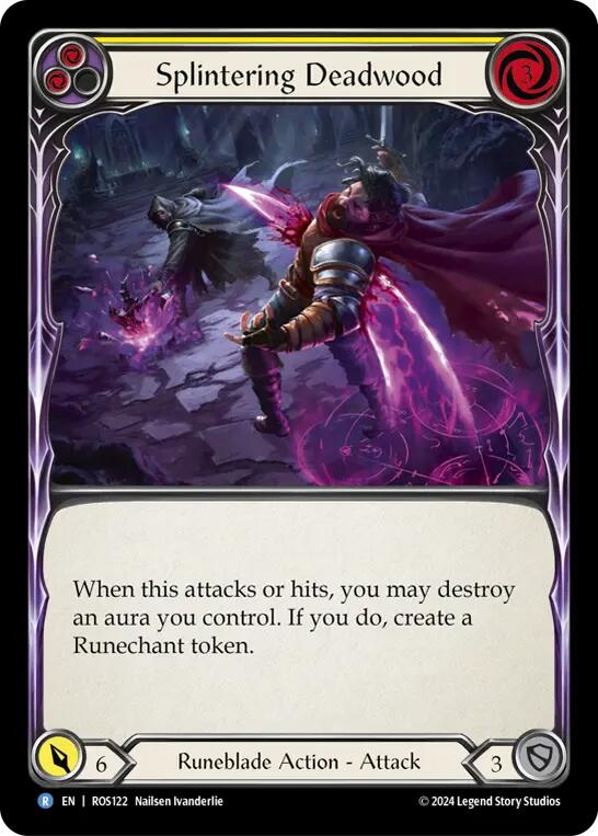 Splintering Deadwood (Yellow) [ROS122] (Rosetta)  Rainbow Foil | Card Citadel