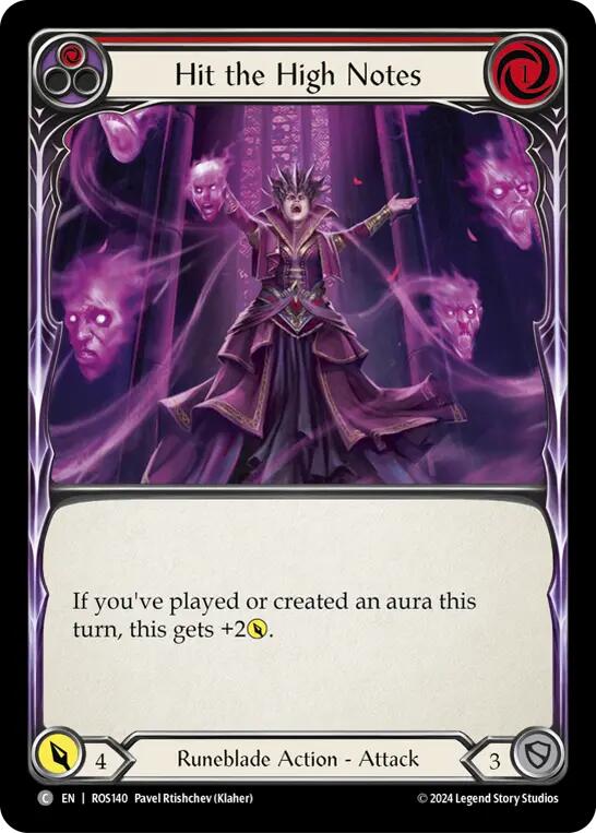 Hit the High Notes (Red) [ROS140] (Rosetta)  Rainbow Foil | Card Citadel