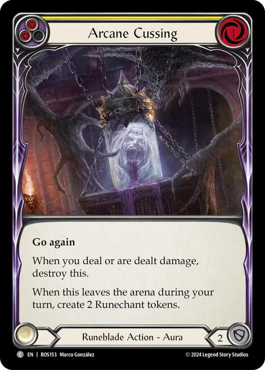 Arcane Cussing (Yellow) [ROS153] (Rosetta) | Card Citadel