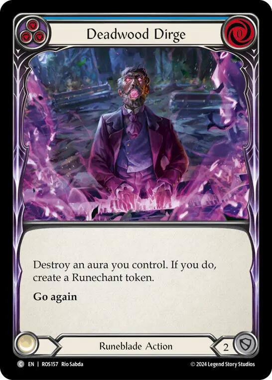 Deadwood Dirge (Blue) [ROS157] (Rosetta)  Rainbow Foil | Card Citadel