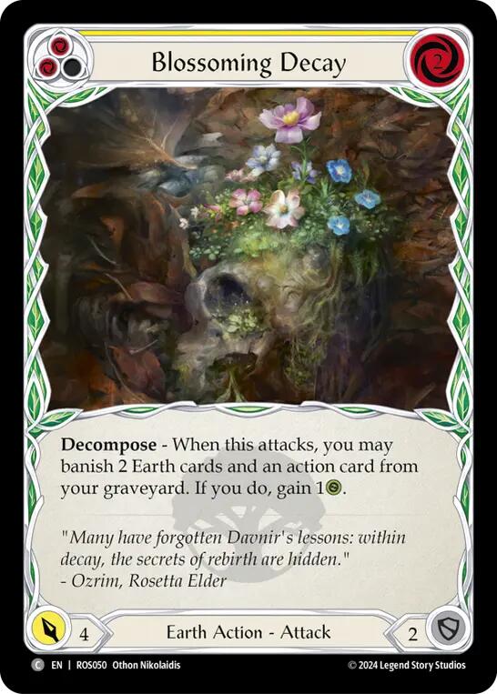 Blossoming Decay (Yellow) [ROS050] (Rosetta)  Rainbow Foil | Card Citadel
