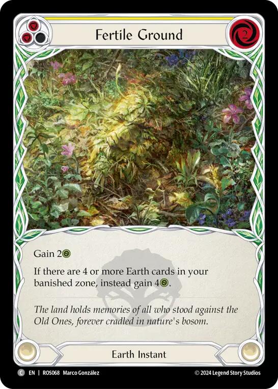 Fertile Ground (Yellow) [ROS068] (Rosetta) | Card Citadel